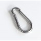 HCB-A01 Moschettone (acciaio inox) con fermo di sicurezza, di serie, apertura ca. 15 mm